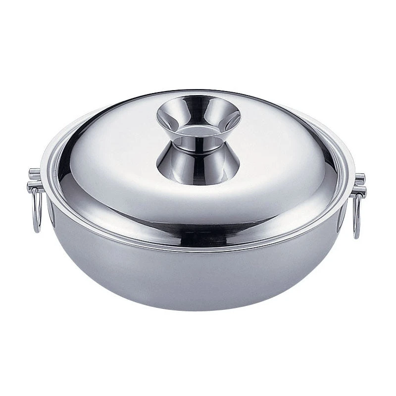 YUKIWA Stainless Steel Shabu Shabu Hot Pot With Divider 3 YUKIWA Stainless Steel Shabu Shabu Hot Pot With Divider