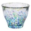 ADERIA Tsugaru Vidro Soda-Lime Glass Gold Leaf Paint Guinomi Sake Cup