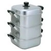 AKAO Aluminium Three-Tier Square Steamer