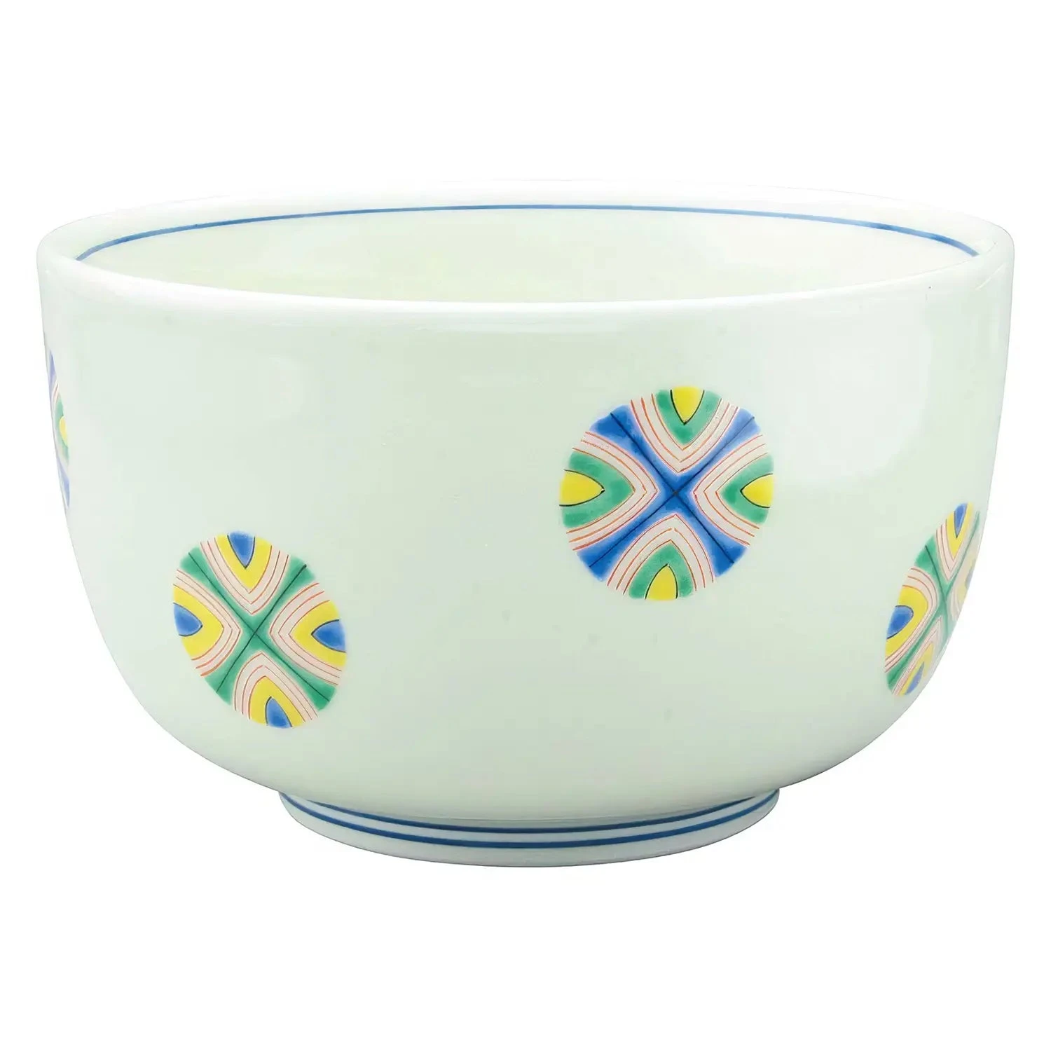 EBM Porcelain Tempered Donburi Bowl Marumon 13.7cm 3 EBM Porcelain Tempered Donburi Bowl Marumon 13.7cm