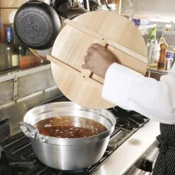 EBM Sawara Cypress Wooden H Shaped Lid -Kitchen Utensils Store EBMSawaraCypressWoodenHShapedLid 4