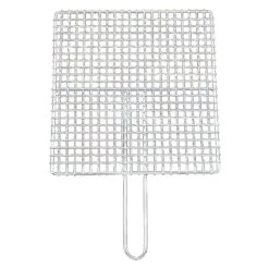 EBM Stainless Steel Chrome Plated Barbecue Grill Mesh Single Handle -Kitchen Utensils Store EBMStainlessSteelChromePlatedBarbecueGrillMeshSingleHandle0836600 2