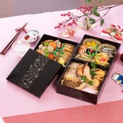 Echizen Shikki Art Deco Synthetic Resin 3-Tier Jubako Box -Kitchen Utensils Store EchizenShikkiArtDecoPhenolResin3 TierJubakoBox 2