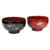 Echizen Shikki Synthetic Resin Couple Soup Bowls Mandarin Ducks -Kitchen Utensils Store EchizenShikkiSyntheticResinCoupleSoupBowlsMandarinDucks10002927 1
