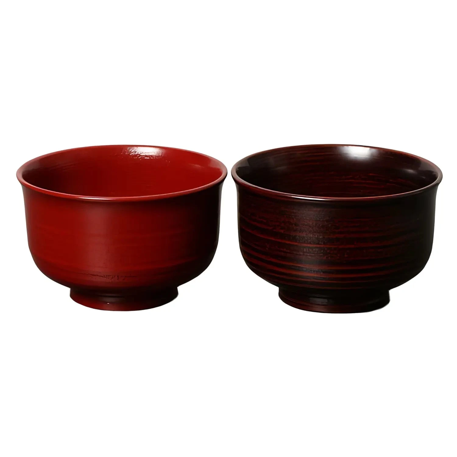 Echizen Shikki Wood Couple Soup Bowls Jinoko Hasori 3 Echizen Shikki Wood Couple Soup Bowls Jinoko Hasori