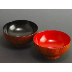 Echizen Shikki Wood Couple Soup Bowls -Kitchen Utensils Store EchizenShikkiWoodCoupleSoupBowlsk1027 3