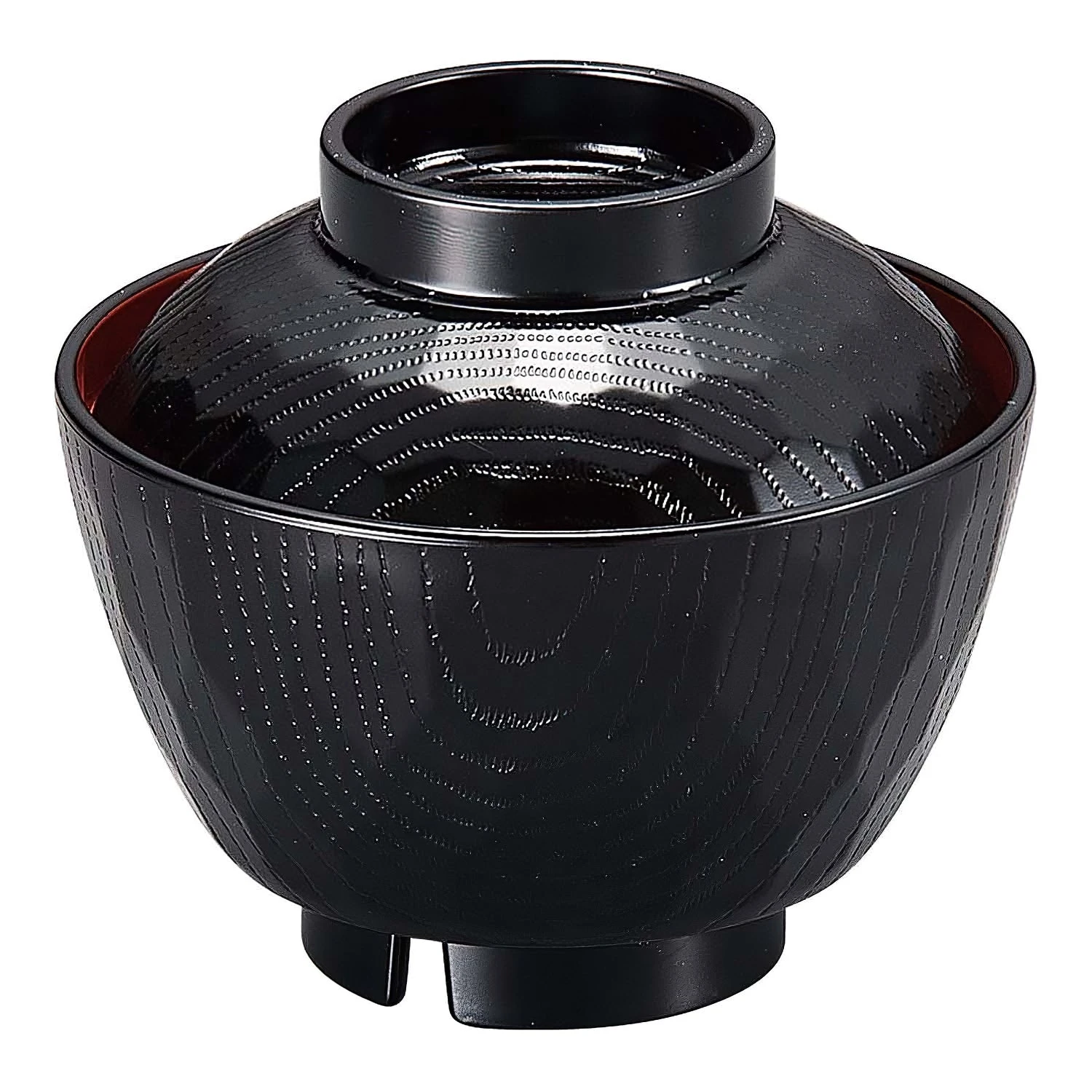 Fukui Craft Heat-Resistant ABS Resin Kikko-Pattern Soup Bowl With Lid 3 Fukui Craft Heat-Resistant ABS Resin Kikko-Pattern Soup Bowl With Lid