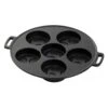 Gifu-Asahi Cast-Iron 6-Piece Obanyaki Pan (Tomoe Pattern) 1 Gifu-Asahi Cast-Iron 6-Piece Obanyaki Pan (Tomoe Pattern) -Kitchen Utensils Store Gifu AsahiCast Iron6 PieceObanyakiPan TomoePattern