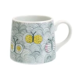 HAREKUTANI Porcelain Butterfly Mug