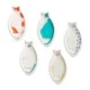 HAREKUTANI Porcelain Cat Petit Plate Set (5 Pieces) -Kitchen Utensils Store HAREKUTANIPorcelainCatPetitPlateSet 5Pieces 1