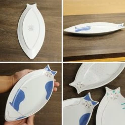 HAREKUTANI Porcelain Cat Plate -Kitchen Utensils Store HAREKUTANIPorcelainCatPlate 5