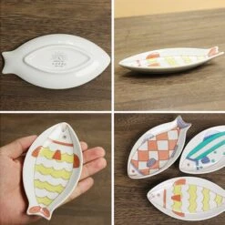 HAREKUTANI Porcelain Fish Small Plate -Kitchen Utensils Store HAREKUTANIPorcelainFishSmallPlate 7