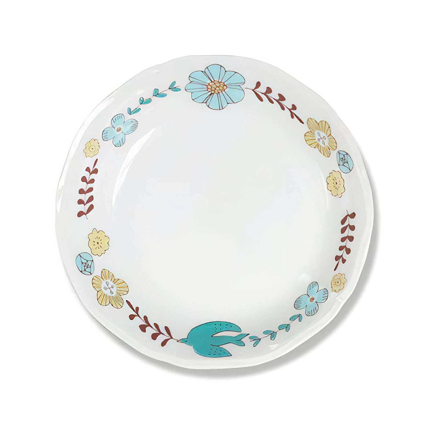 HAREKUTANI Porcelain Flower Bird Bowl 4 HAREKUTANI Porcelain Flower Bird Bowl - Image 2