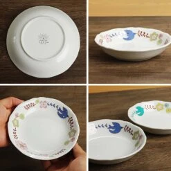 HAREKUTANI Porcelain Flower Bird Bowl 8 HAREKUTANI Porcelain Flower Bird Bowl -Kitchen Utensils Store HAREKUTANIPorcelainFlowerBirdBowl 3