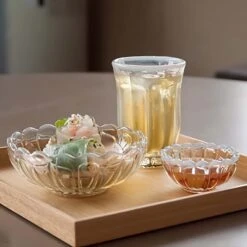 Hirota Glass Yukinohana Soda-Lime Glass Small Bowl -Kitchen Utensils Store HirotaGlassYukinohanaSoda LimeGlassSmallBowl 3