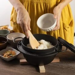 Iwachu Cast Iron Rice Cooker Casserole -Kitchen Utensils Store IwachuCastIronRiceCookerCasserole 5