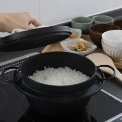 Iwachu Cast Iron Rice Cooker Casserole -Kitchen Utensils Store IwachuCastIronRiceCookerCasserole 6