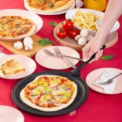 Iwachu Induction Cast-Iron Pizza Pan With Removable Handle 13 Iwachu Induction Cast-Iron Pizza Pan With Removable Handle -Kitchen Utensils Store IwachuInductionCast IronPizzaPanwithRemovableHandle 11