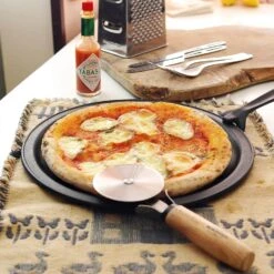 Iwachu Induction Cast-Iron Pizza Pan With Removable Handle 16 Iwachu Induction Cast-Iron Pizza Pan With Removable Handle -Kitchen Utensils Store IwachuInductionCast IronPizzaPanwithRemovableHandle 9