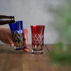 KIMOTO GLASS TOKYO Edo Kiriko Pair Beer Glass Layered Yarai 5 KIMOTO GLASS TOKYO Edo Kiriko Pair Beer Glass Layered Yarai -Kitchen Utensils Store KIMOTOGLASSTOKYOEdoKirikoPairBeerGlassLayeredYarai3502 2