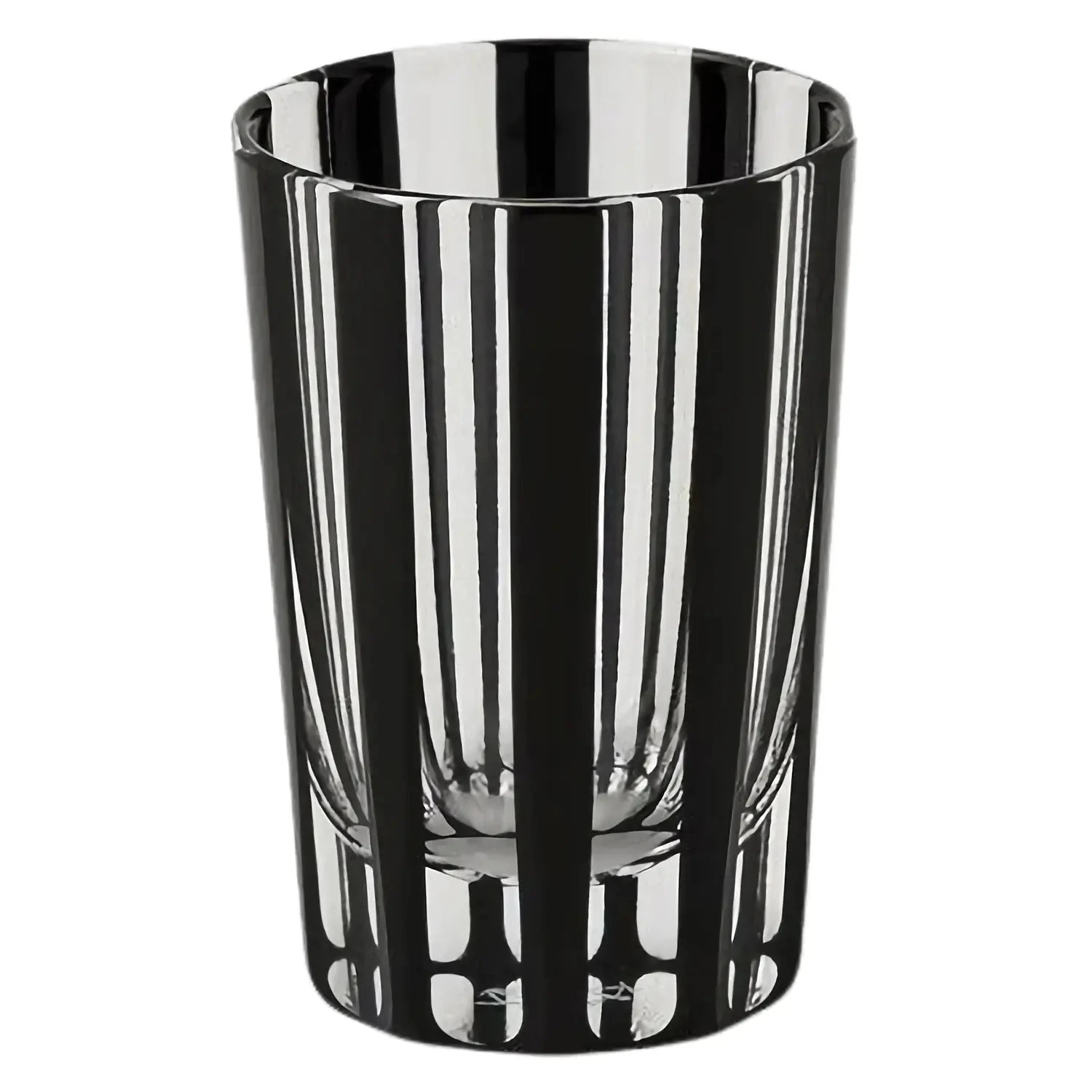 KIMOTO GLASS TOKYO KUROCO Edo Kiriko Shot Glass Stripe 3 KIMOTO GLASS TOKYO KUROCO Edo Kiriko Shot Glass Stripe