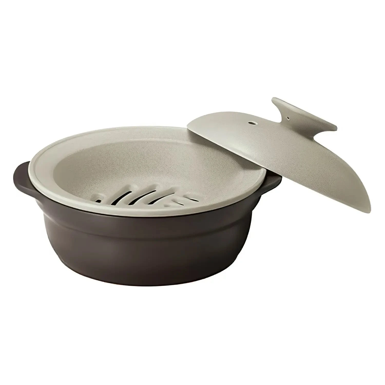 M.STYLE Karl Ceramic Induction Donabe Casserole And Steamer Insert 4 M.STYLE Karl Ceramic Induction Donabe Casserole And Steamer Insert - Image 2