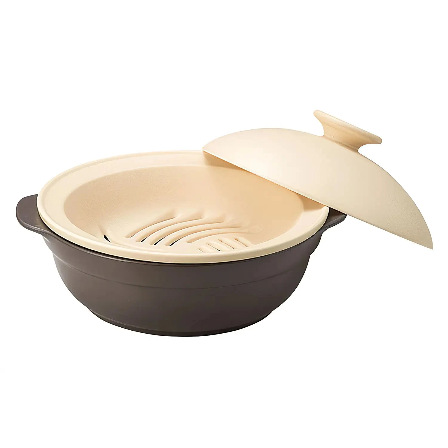 M.STYLE Karl Ceramic Induction Donabe Casserole And Steamer Insert 7 M.STYLE Karl Ceramic Induction Donabe Casserole And Steamer Insert - Image 5