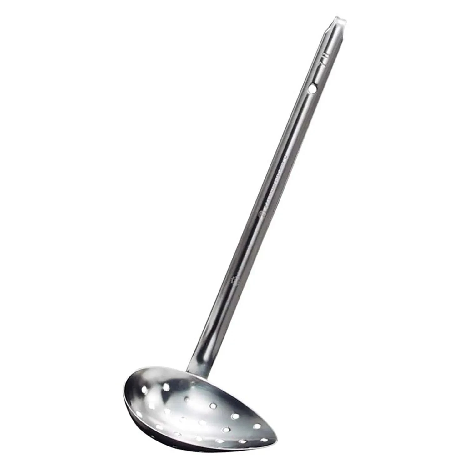 Nihon Metal Works Eco Clean Stainless Steel Side-Scooping Ladle With Holes 3 Nihon Metal Works Eco Clean Stainless Steel Side-Scooping Ladle With Holes