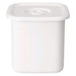Noda Horo White Series Enamel Square Food Containers With Sealed Lid -Kitchen Utensils Store NodaHoroWhiteSeriesEnamelSquareFoodContainerswithSealedLid 3