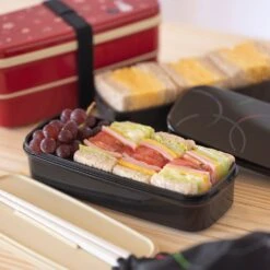 OSK Tsukihana 2-Tier Nestable Bento Lunch Box With Chopsticks & Lunch Bag Set -Kitchen Utensils Store OSKTsukihana2 TieredNestableBentoLunchBoxwithChopsticks LunchBagSet 1 4d06c42e 50d6 456d 876e 404a6cd63290