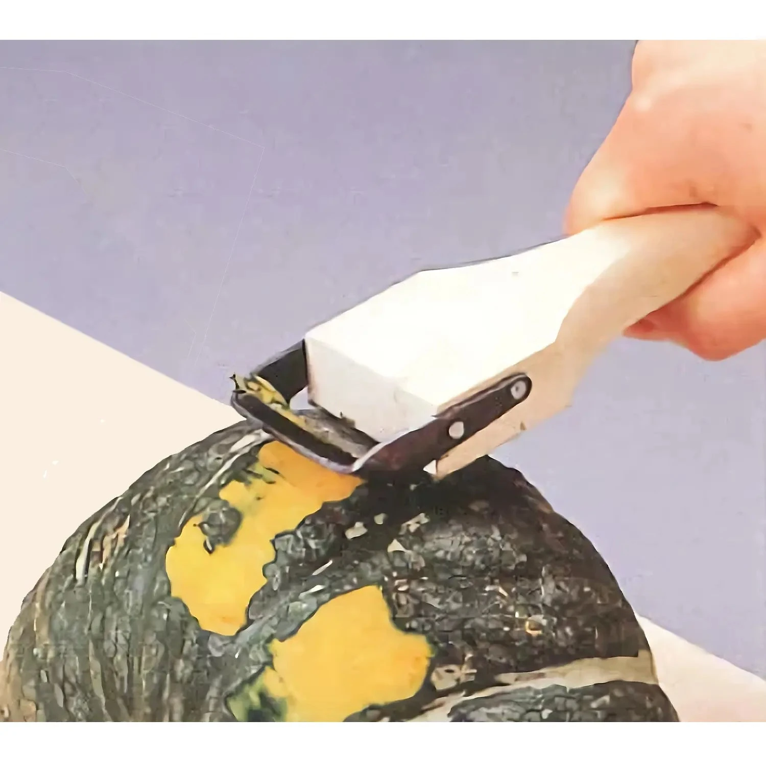 Oyanagi Stainless Steel Peeler For Pumpkin 4 Oyanagi Stainless Steel Peeler For Pumpkin - Image 2