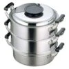 PEACH BRAND Stainless Steel Three-Tier Steamer -Kitchen Utensils Store PEACHBRANDStainlessSteelThree TierSteamer091647