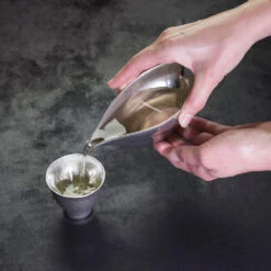 Hiracle Tinware Sakura Katakuchi Lipped Sake Server -Kitchen Utensils Store RSK9601 3