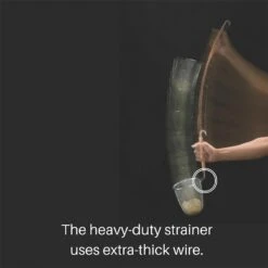 Three Snow Stainless Steel Deep Ramen Tebo Noodle Strainer Round Base -Kitchen Utensils Store Shin EtsuStainlessSteelRamenTeboHeavy DutyDeepNoodleStrainer 6