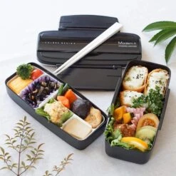 Skater Modern+ Polypropylene Shokado 2-Tier Bento Lunch Box -Kitchen Utensils Store SkaterModern PolypropyleneShokado2 TierBentoLunchBox12195 1 POW5S 3