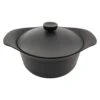 Sori Yanagi Cast Iron Induction Deep Casserole 22cm With Lid & Fork