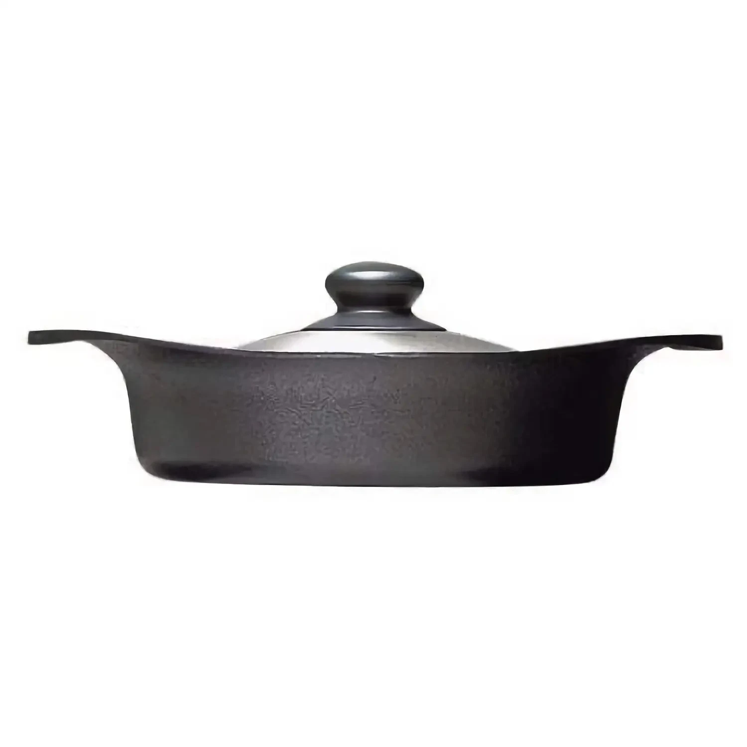 Sori Yanagi Cast Iron Induction Shallow Casserole 22cm With Stainless Steel Lid 5 Sori Yanagi Cast Iron Induction Shallow Casserole 22cm With Stainless Steel Lid - Image 3
