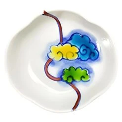 Soukyu Porcelain Lucky Charm Koduke Tiny Bowl Iridescent Clouds