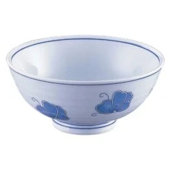TKG Mino Ware Porcelain Tempered Rice Bowl Kochou 11.5cm
