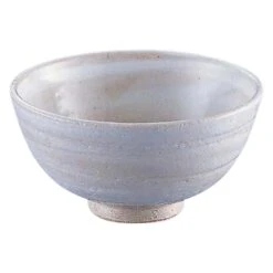 TKG Mino Ware Pottery Rice Bowl Kohiki 12.4cm