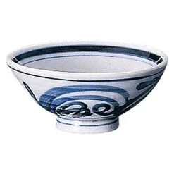 TKG Seto Ware Ceramic Rice Bowl Karakusa 12.5cm