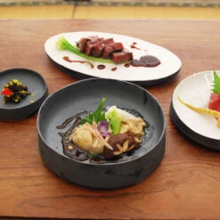 Marumi Yasuda Kawara TSUKI Ceramic Plate -Kitchen Utensils Store TSUKIandYUKI 2 8e067318 d46f 46e7 8ed0 8466c1368d4e