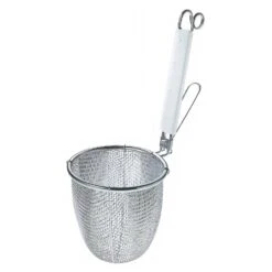 Three Snow Stainless Steel Tebo Noodle Strainer Round Base With Silicone Handle