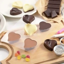 TIGERCROWN PET Resin Curvy Heart Chocolate Mold -Kitchen Utensils Store TigercrownPETResinCurvyHeartChocolateMold 2