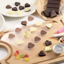 TIGERCROWN PET Resin Curvy Heart Chocolate Mold -Kitchen Utensils Store TigercrownPETResinCurvyHeartChocolateMold 6