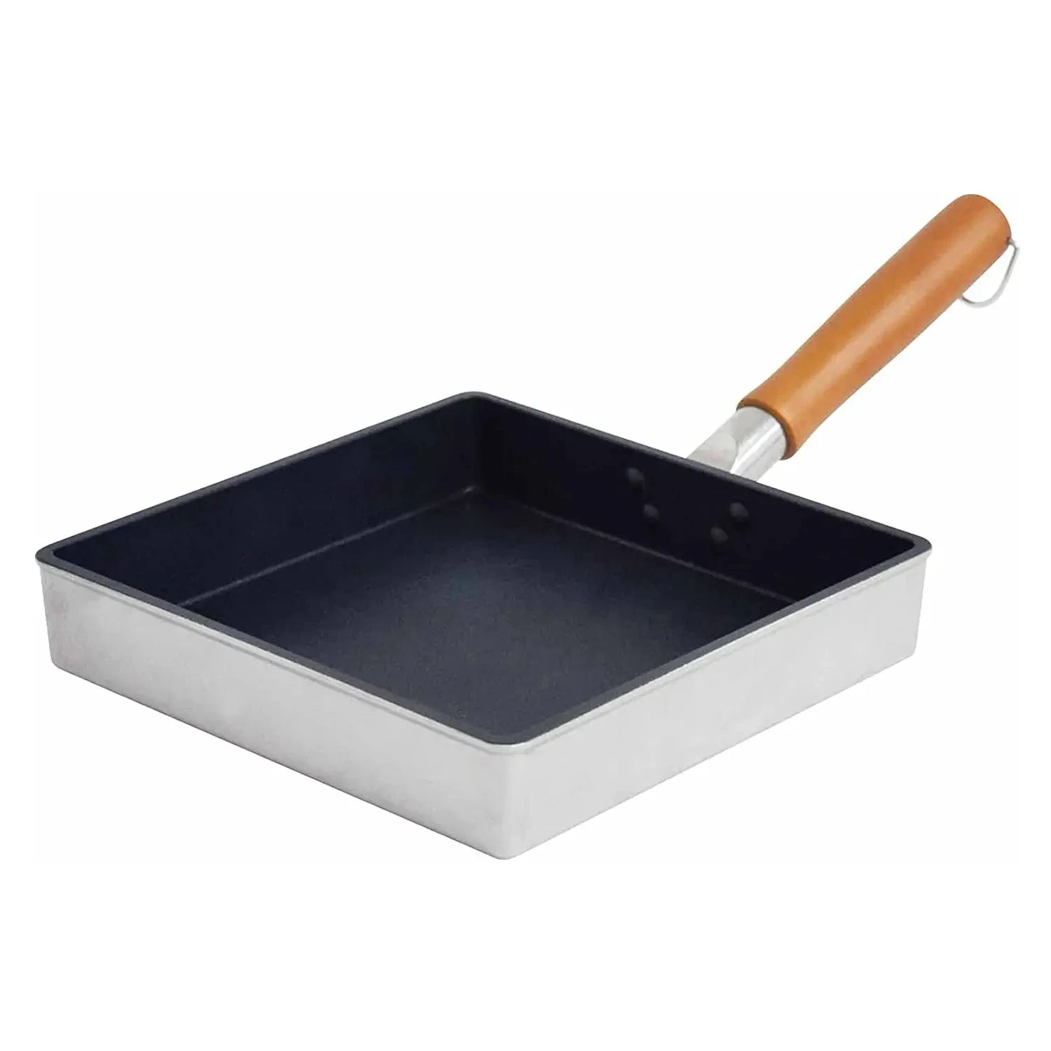 Urushiyama Die-Cast Aluminium Non-Stick Square Tamagoyaki Rolled Omelette Pan 21cm 3 Urushiyama Die-Cast Aluminium Non-Stick Square Tamagoyaki Rolled Omelette Pan 21cm