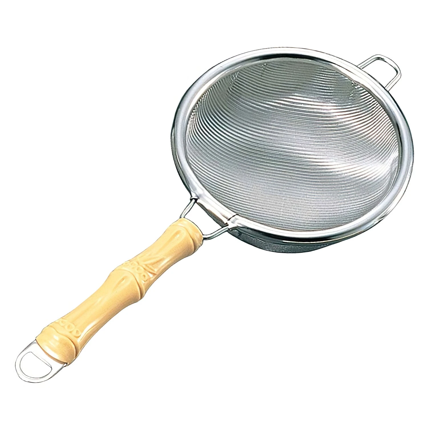 Wada Stainless Steel Round Tea Strainer Bamboo Handle 3 Wada Stainless Steel Round Tea Strainer Bamboo Handle