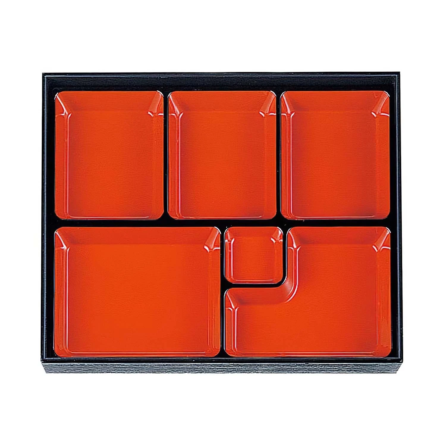 Wakaizumi Shikki ABS Resin 6-Divided Shokado Bento Box 4 Wakaizumi Shikki ABS Resin 6-Divided Shokado Bento Box - Image 2