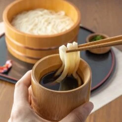 Yamashita Kogei Soba Choko & Condiment Cup Set -Kitchen Utensils Store YamacohWoodenUdonNoodleTub 6