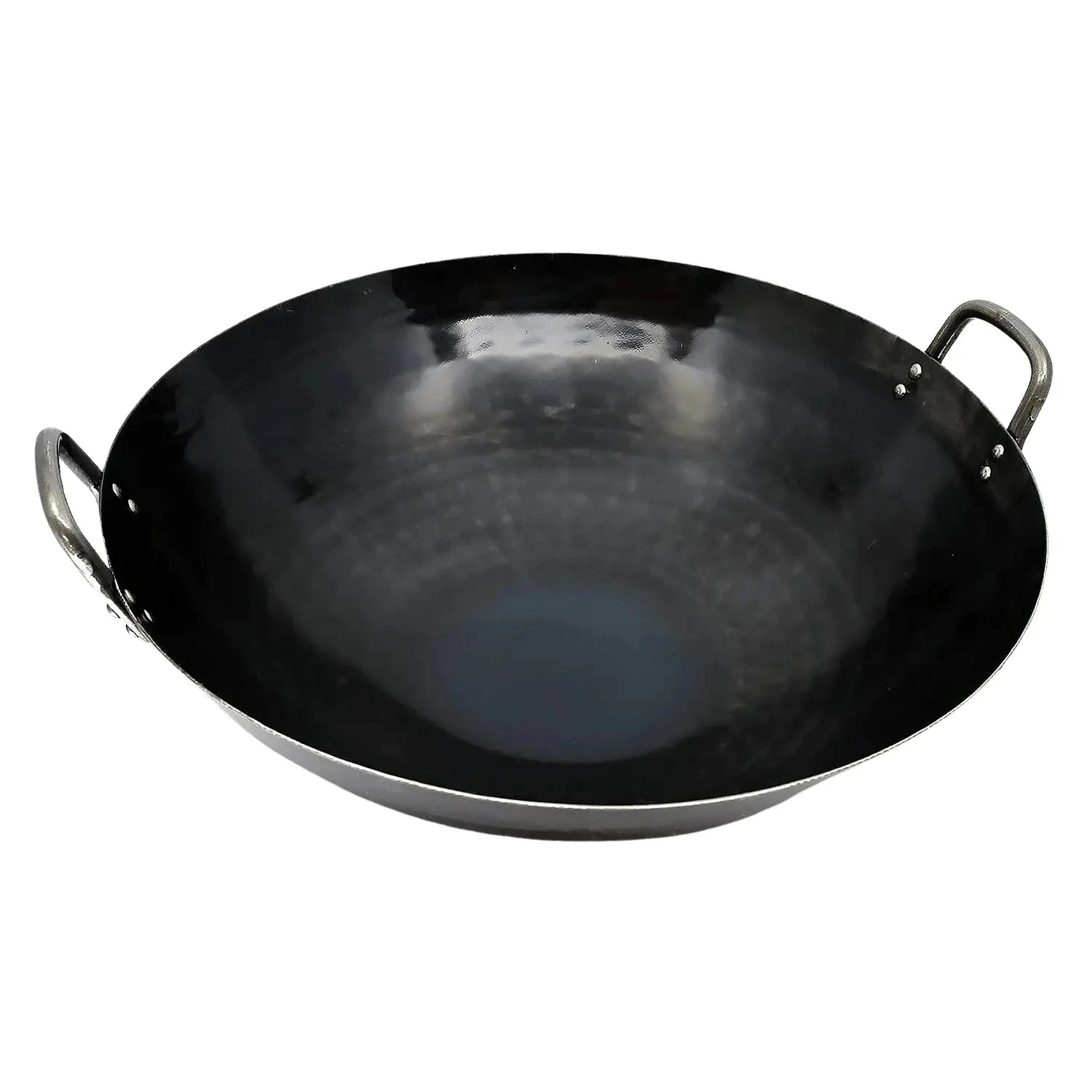 Yamada Hammered Iron Double-Handle Deep Wok (1.2mm Thickness) 3 Yamada Hammered Iron Double-Handle Deep Wok (1.2mm Thickness)